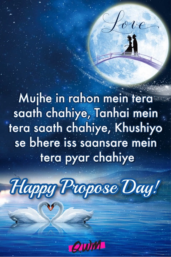 Happy Propose Day Shayari in hindi
