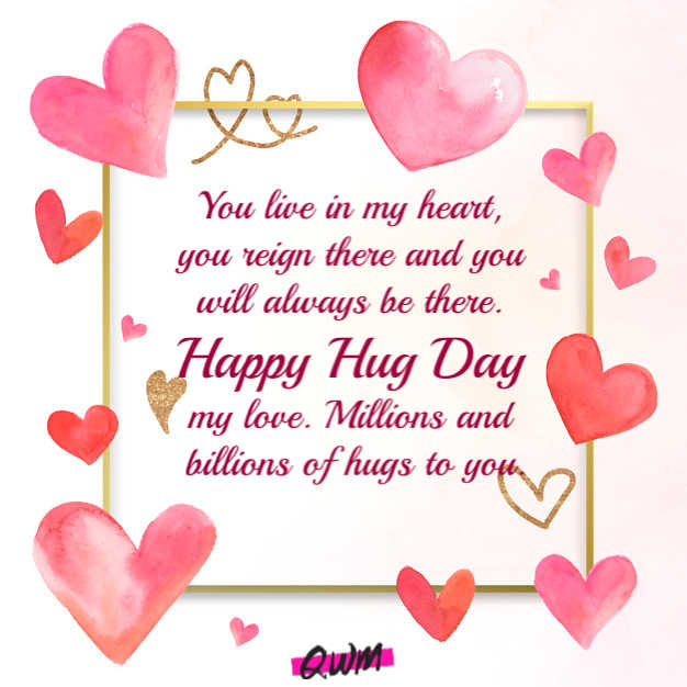 Hearty Hug Day Messages and Wishes for Girlfriend and Wife