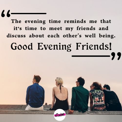 Good Evening Wishes for Best Friend
