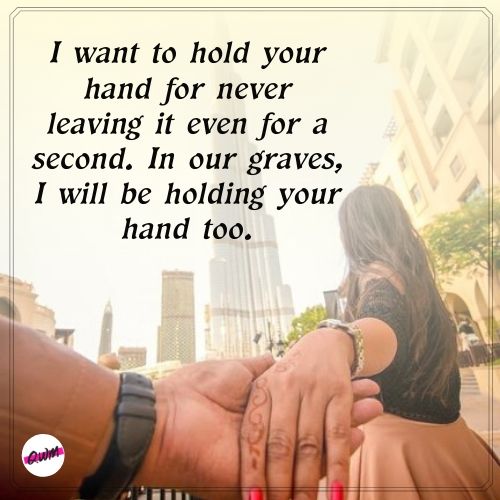 Romantic Holding Hand Couple Quotes 