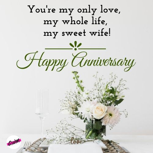 Happy Anniversary Wishes for Wife