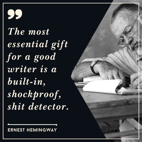 Ernest Hemingway Quotes on Writing 