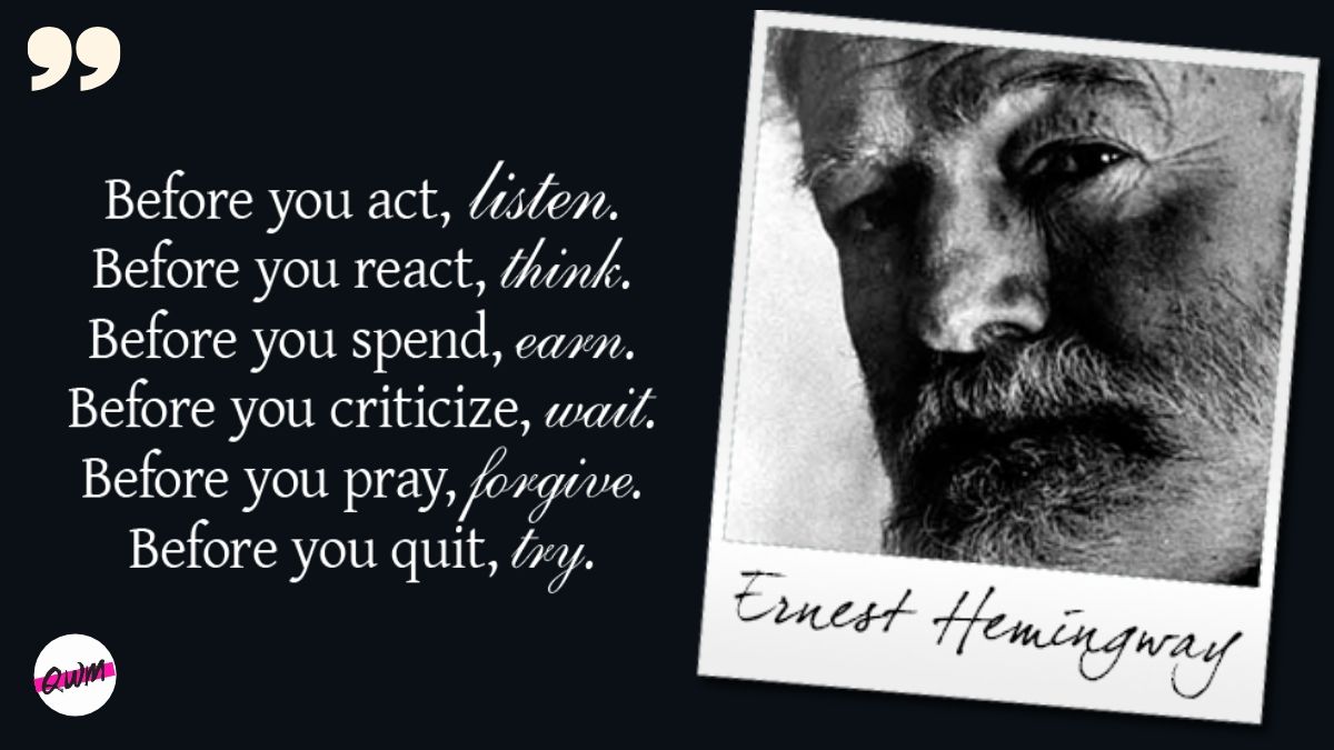 Top 50 Ernest Hemingway Quotes: Get Inspired and Get to Write