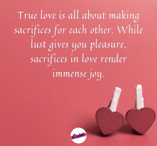 Unique Sacrifice Quotes for Love
