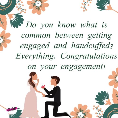 Hilarious Congratulations Wishes on Engagement