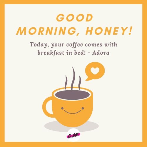 Good Morning coffee image for husband