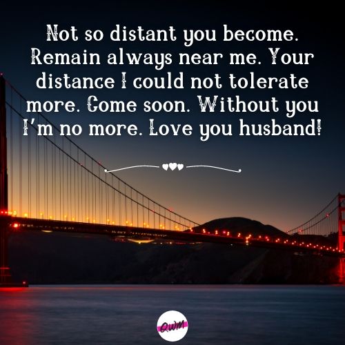 Love Messages for Husband Far Away