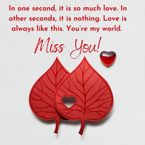 Miss You text Messages for Girlfriend