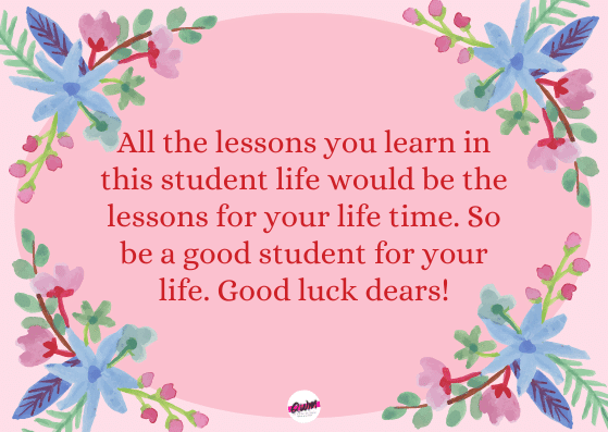 Good luck messages for students