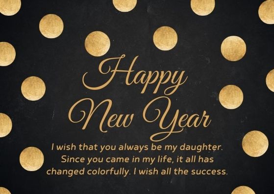 Happy New Year 2023 Wishes for Daughter