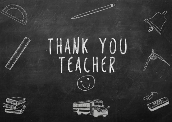 Thank You Notes For Teacher Appreciation