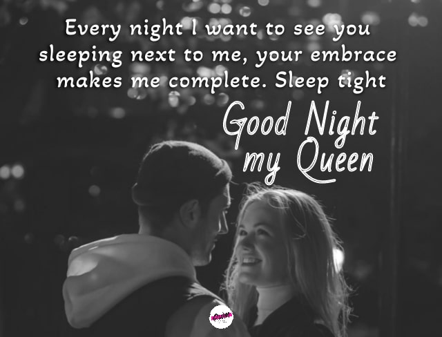 Sweet Good Night Message for Wife