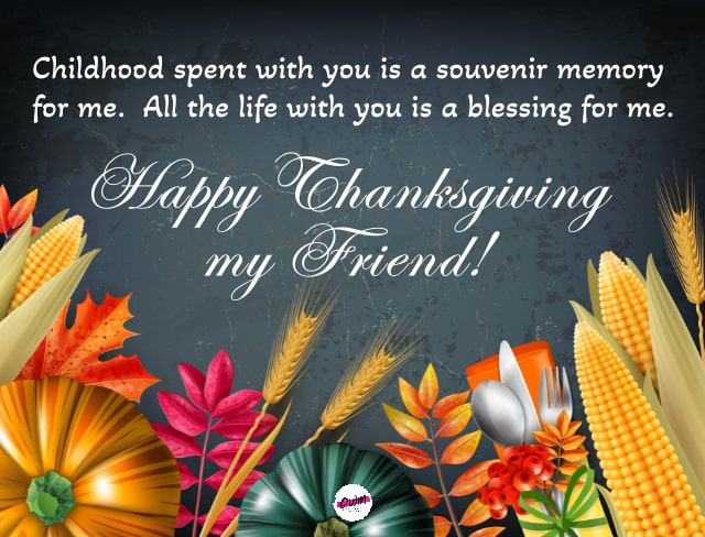 Happy Thanksgiving Greetings For Friends 