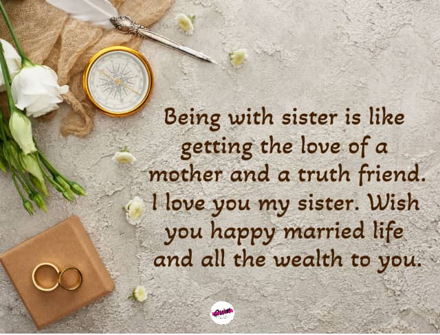 Sister Marriage Quotes