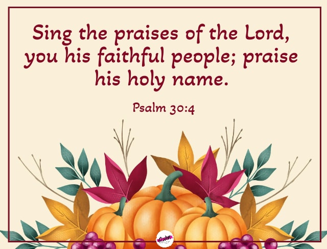 thanksgiving and Gratitude Bible Verses