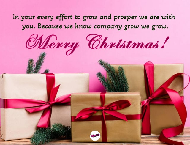 Merry Christmas Messages for Boss