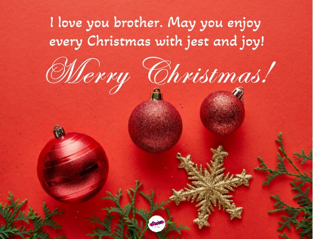 Merry Christmas Messages for Brother