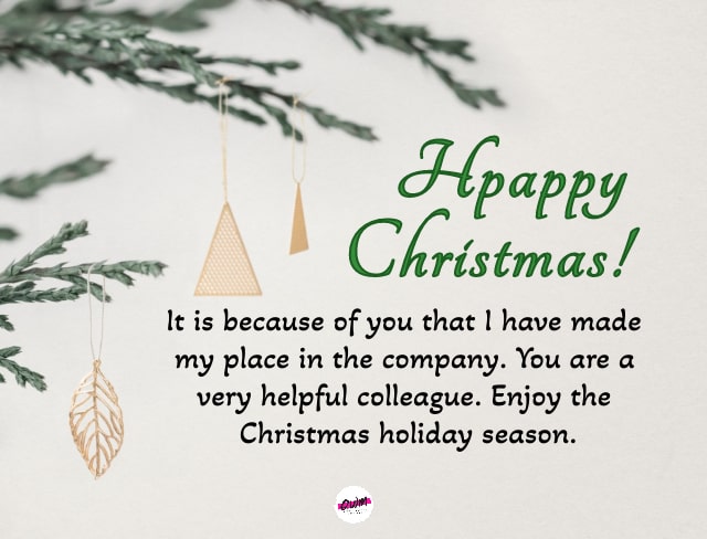 Christmas Holiday Messages to Colleagues