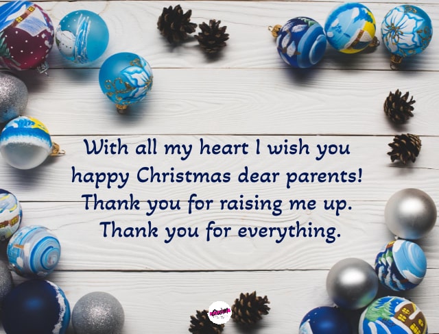 Merry Christmas Wishes For Parents