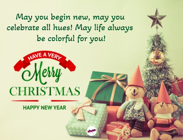 Merry Christmas and New Year Wishes for Husband