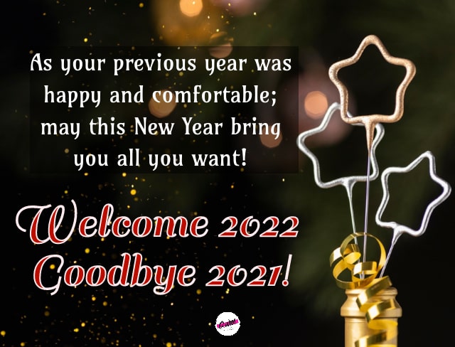 Goodbye 2021 Hello 2022 Quotes with Images