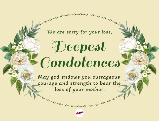 Condolence Message on Death of Friend Mother 