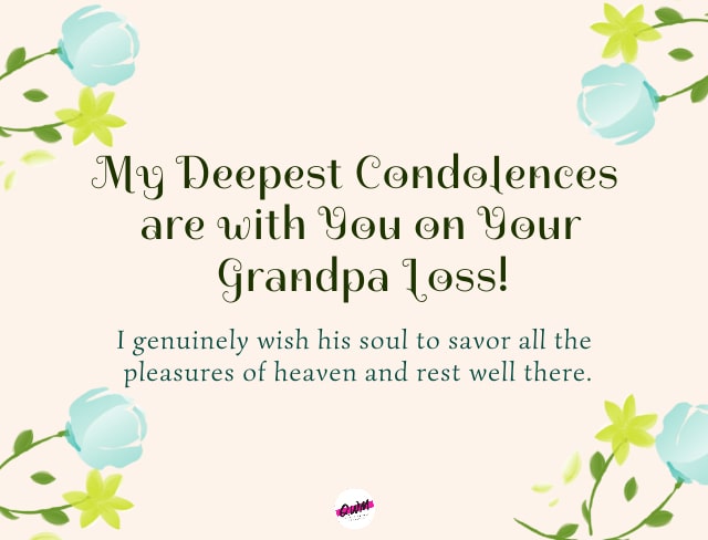 Condolence Messages on Loss of Grandfather