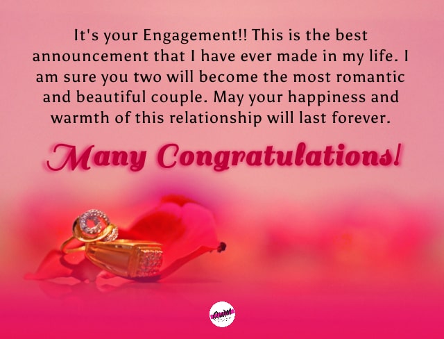 Happy Engagement Messages for Sister