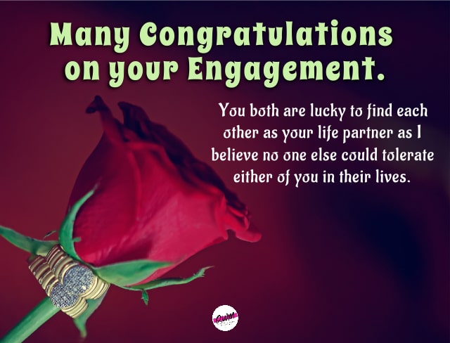 Funny Engagement Wishes for Sister