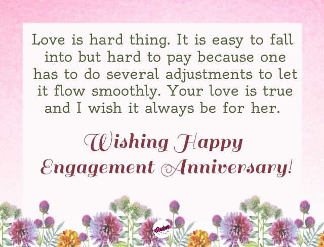 Engagement Anniversary Wishes 