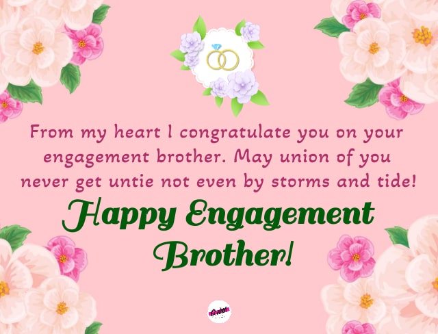 Congratulations Messages for Brother Engagement 