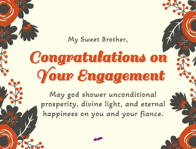 Happy Engagement Quotes for brother 