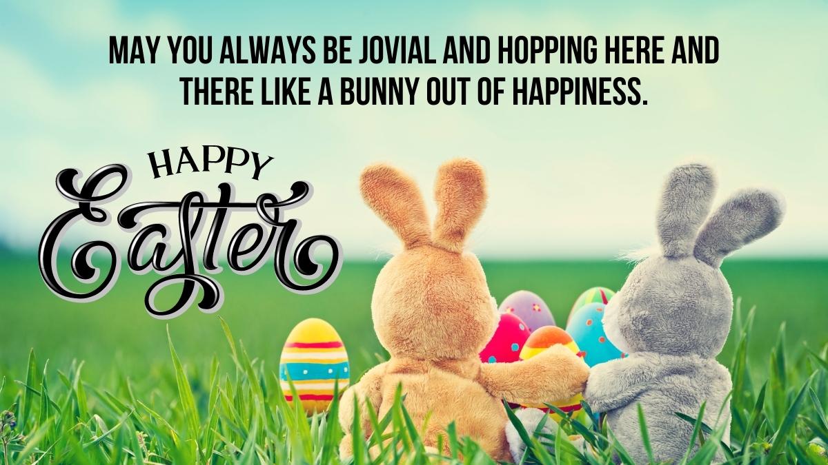 Cute Happy Easter Bunny Wishes with Images for Kids