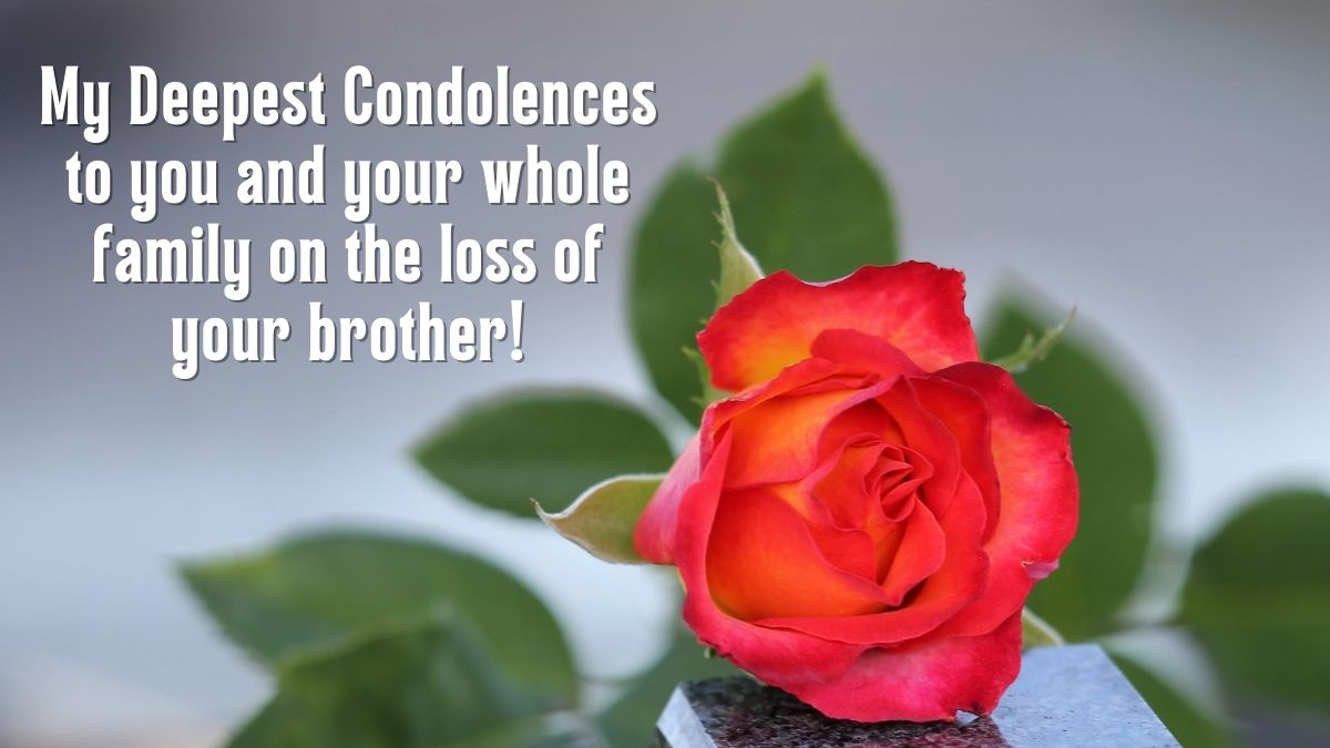 40+ Condolence Messages on Death of Brother
