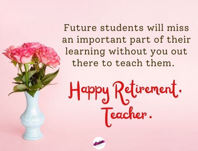 Retirement Wishes for Teacher
