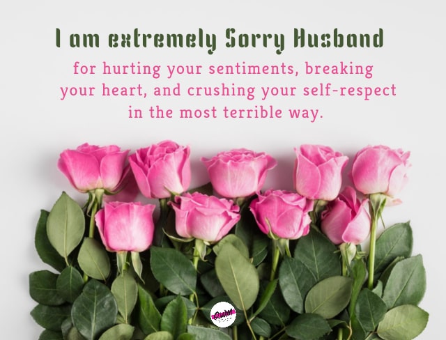 Apology Message for Husband After Hurting Him 