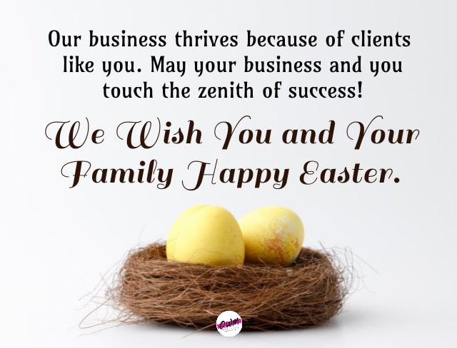 Easter Wishes for Clients