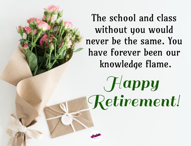 Retirement Wishes for Teachers from Students