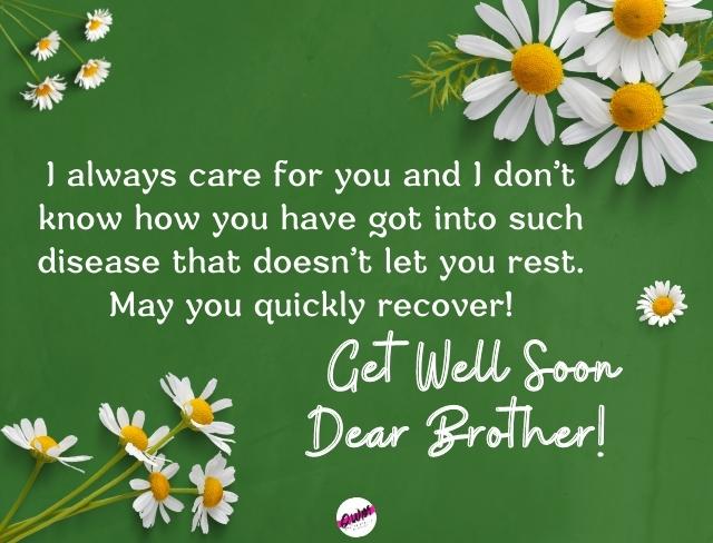 Get Well Soon Messages for Brother