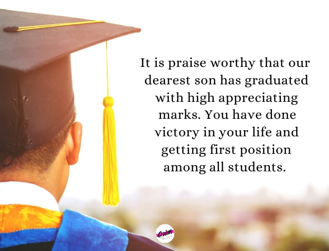 graduation wishes for son
