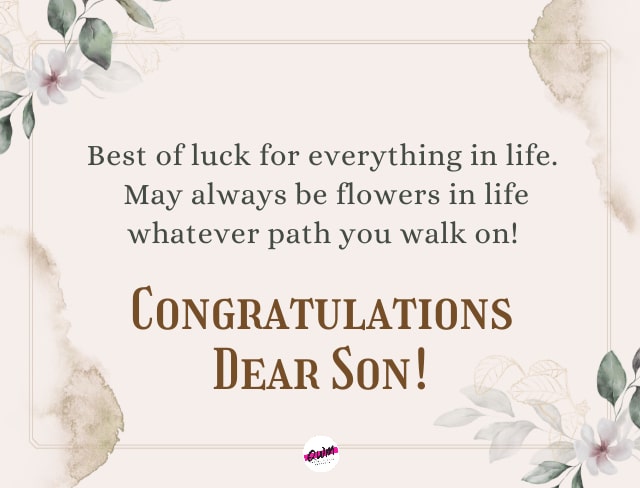 Graduation Wishes for Son from Father