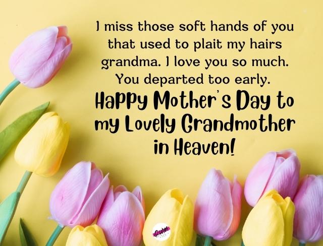 Happy Mothers Day in Heaven Grandma