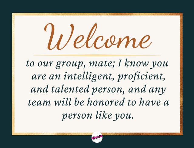 Welcome Messages for Group Members