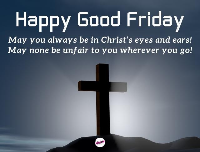 Wishing happy blessed Good Friday