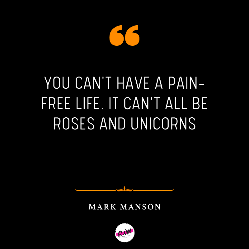 Mark Manson quotes about pain