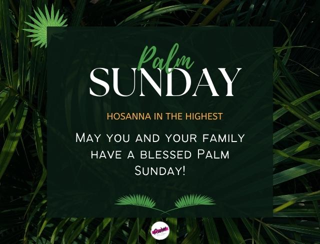 palm sunday 2022 wishes for family
