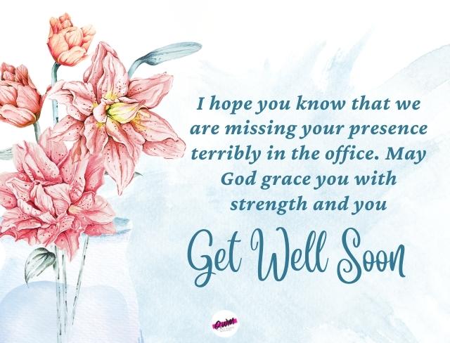Get Well Wishes for a Sick Colleague