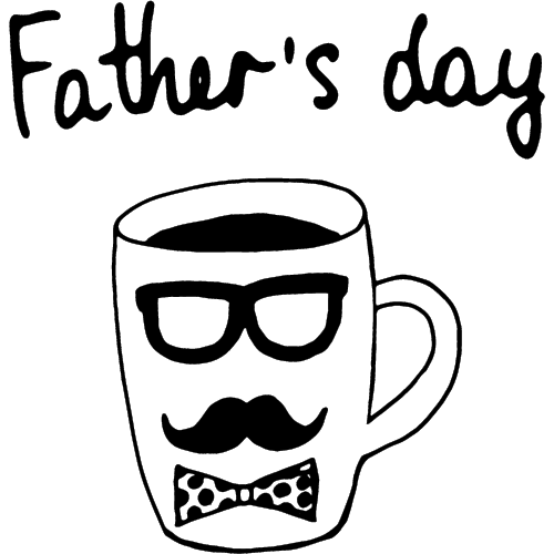 fathers day mug black and white mug
