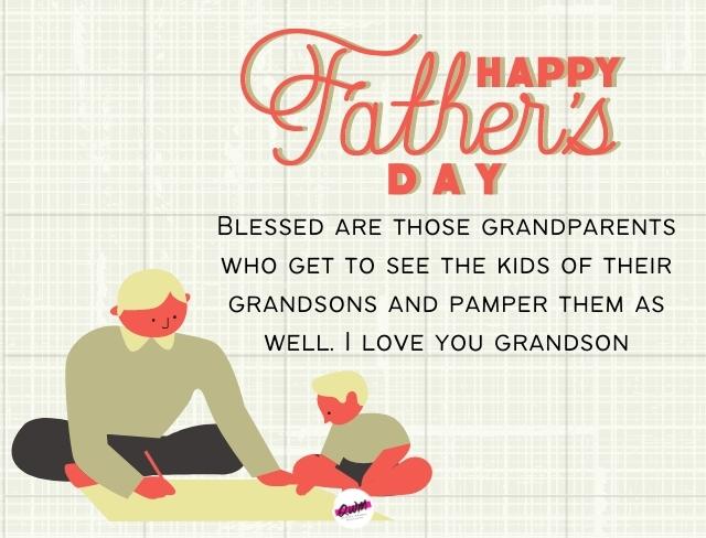 Fathers Day Wishes for Grandson